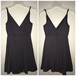 Eggplant babydoll dress.